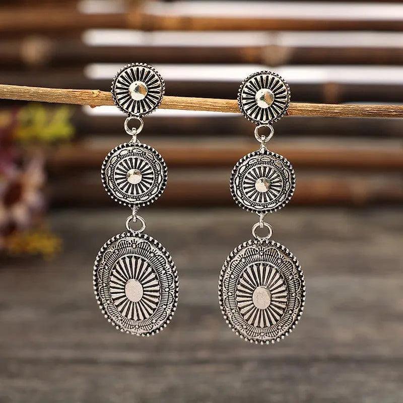 Vintage Alloy Dangle Earrings - M. Burks Pretty Boutique LLC.shop
