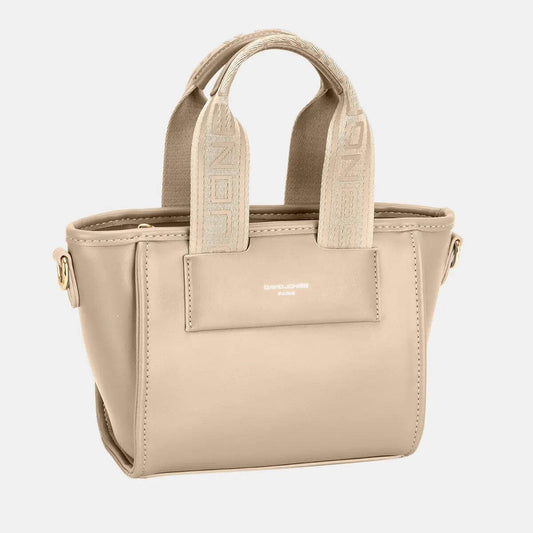 David Jones Small Handbag with Embossed Pattern Handles - M. Burks Pretty Boutique LLC.shop