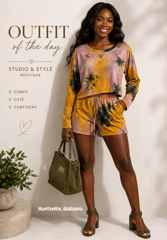 Golden Glow Lounge Set