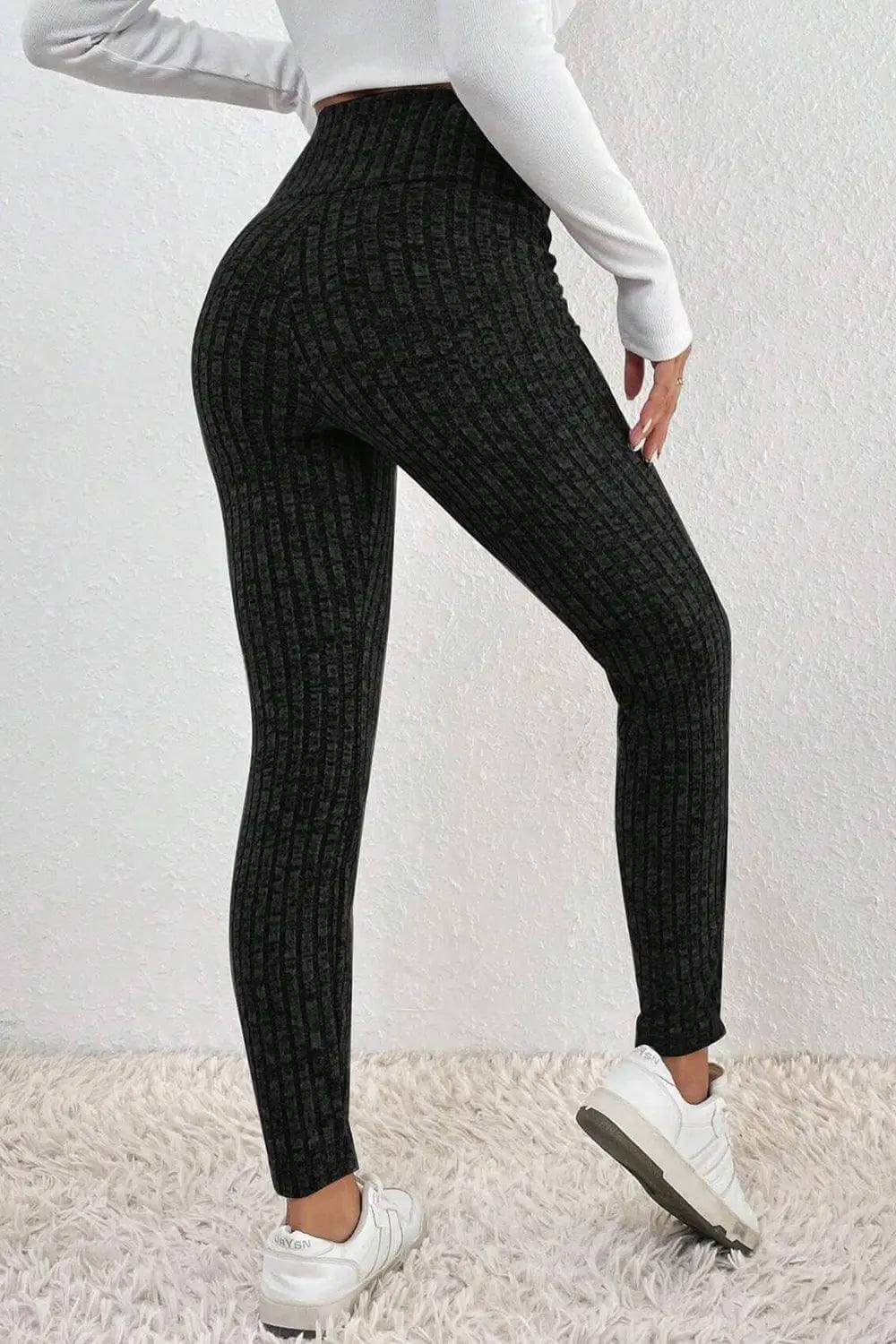 Ribbed High Waist Leggings - M. Burks Pretty Boutique LLC.shop