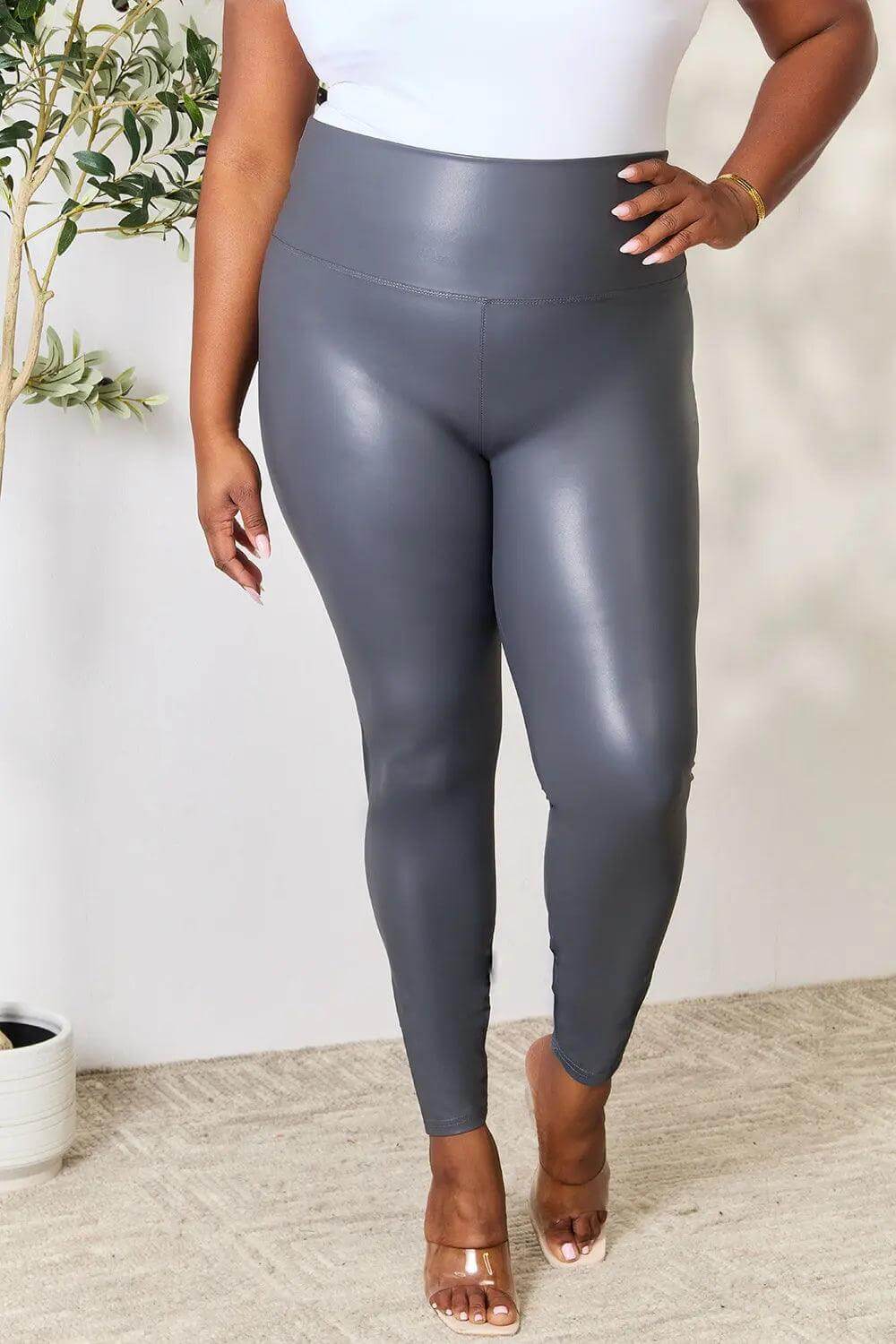 LOVEIT Full Size Wide Waistband High Waist Leggings - M. Burks Pretty Boutique LLC.shop