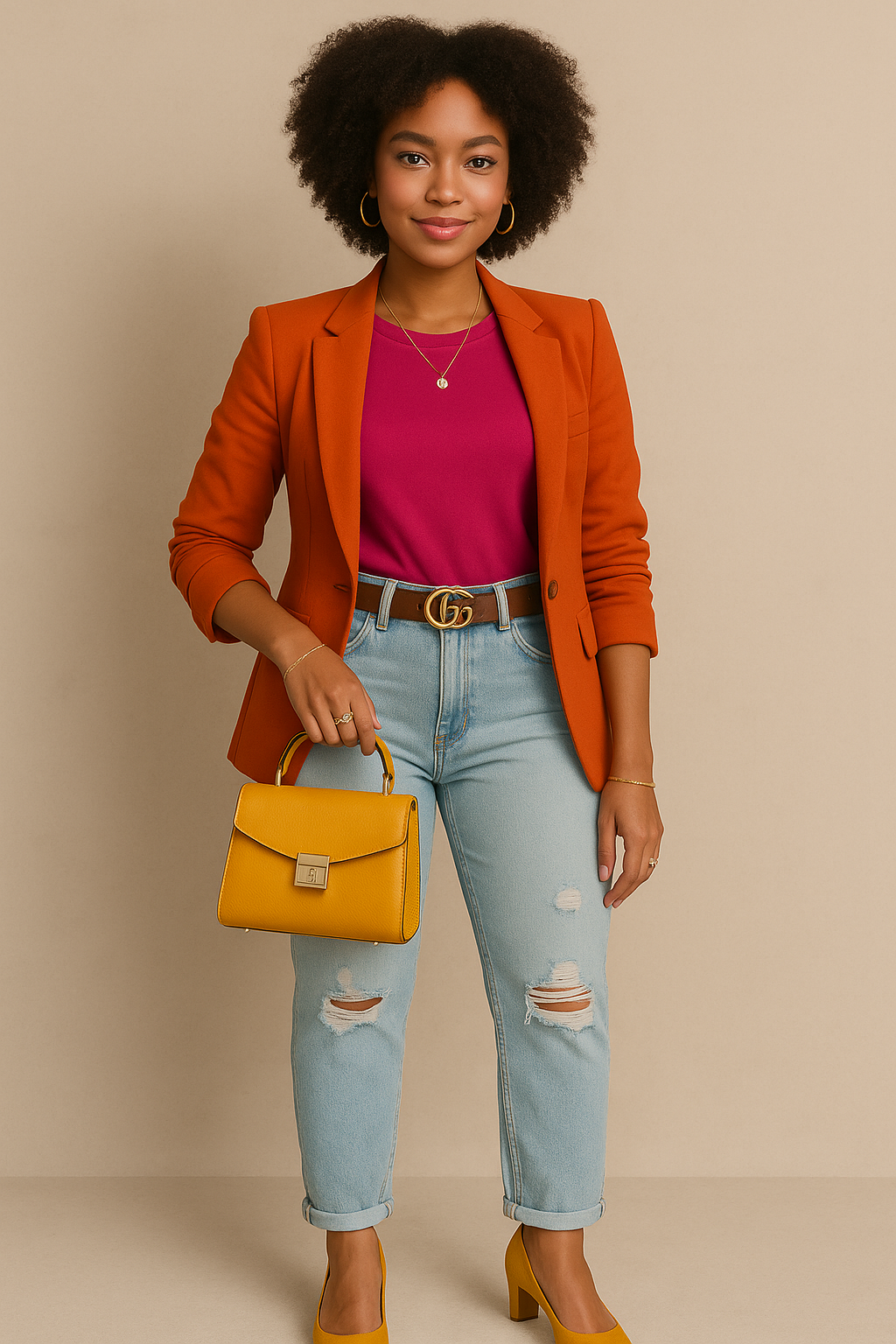 Distressed Plus Jeans Light-Wash