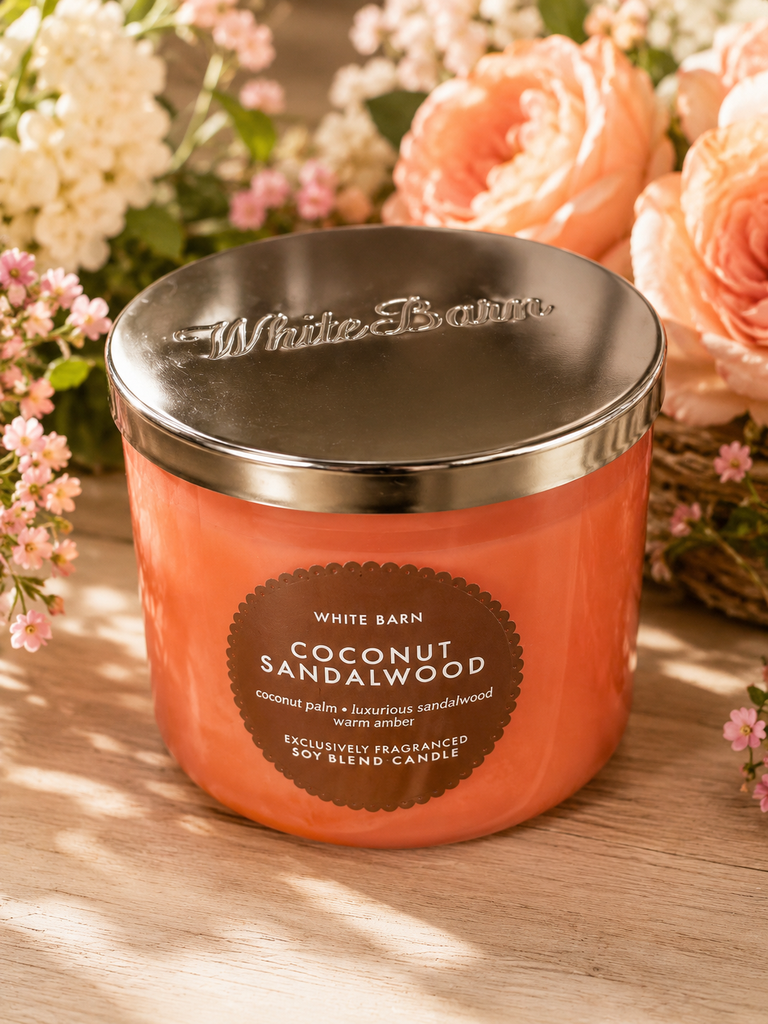 Coconut Sandalwood Candle White Barn Original