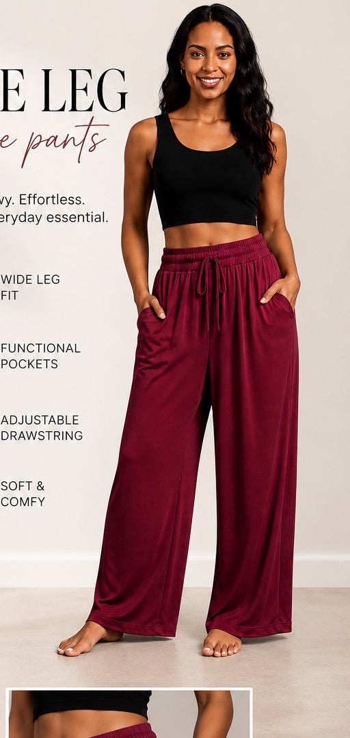Wide Leg Lounge Pants