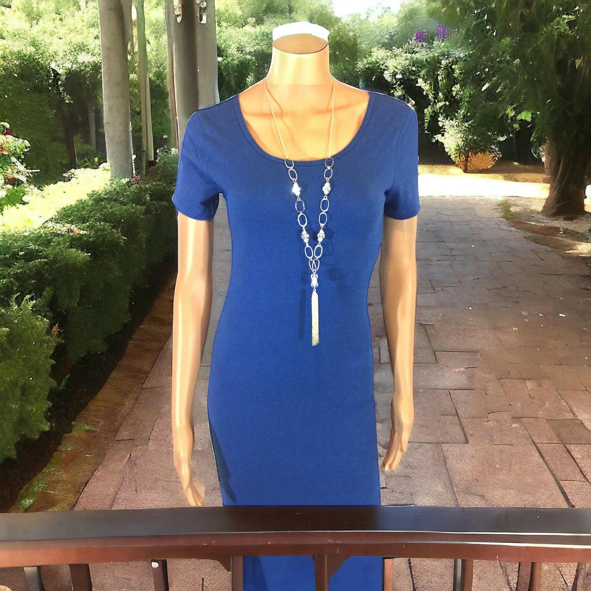 Women’s Blue Sapphire Dress (Bodycon) - M. Burks Pretty Boutique LLC