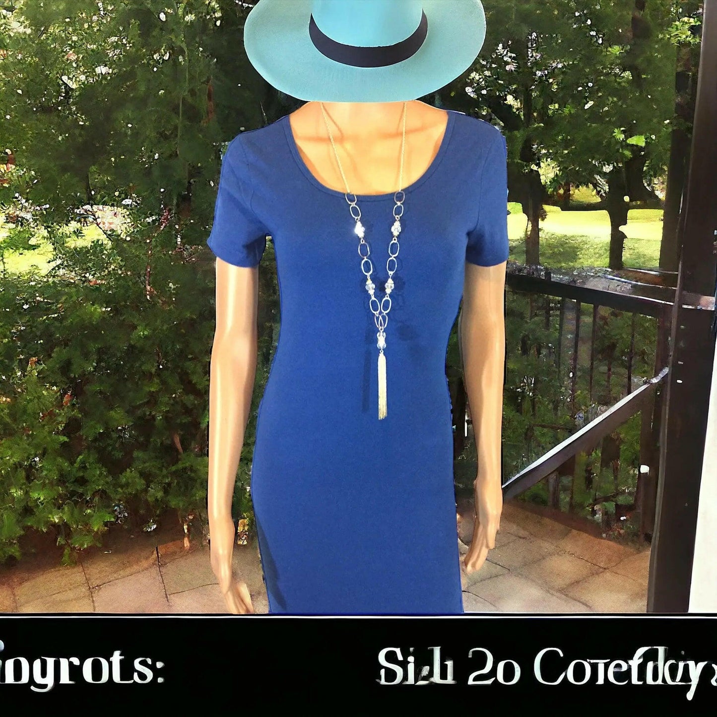 Women’s Blue Sapphire Dress (Bodycon) - M. Burks Pretty Boutique LLC