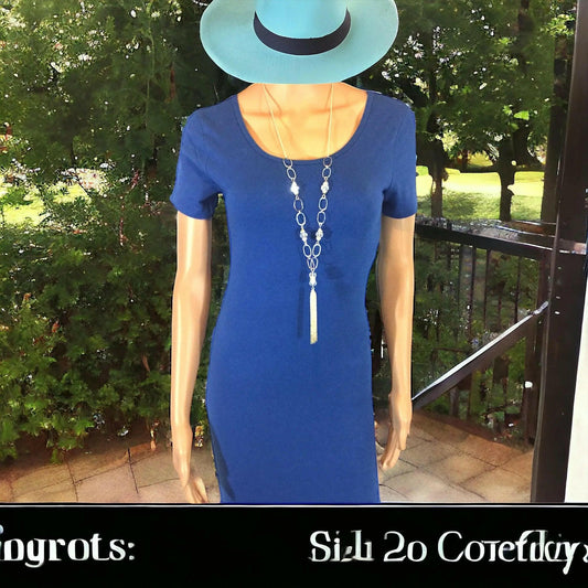 Women’s Blue Sapphire Dress (Bodycon) - M. Burks Pretty Boutique LLC