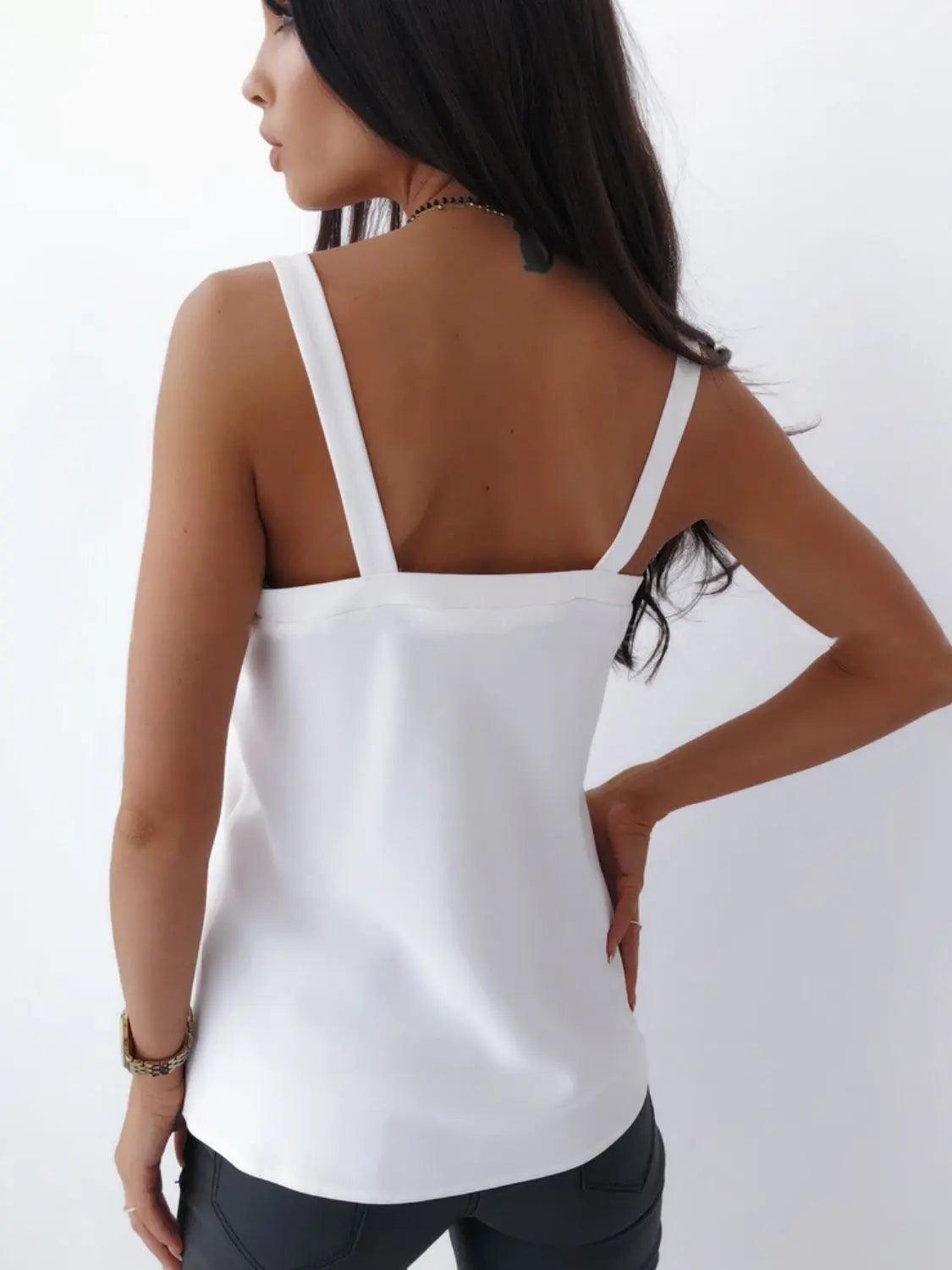V-Neck Wide Strap Cami - M. Burks Pretty Boutique LLC.shop