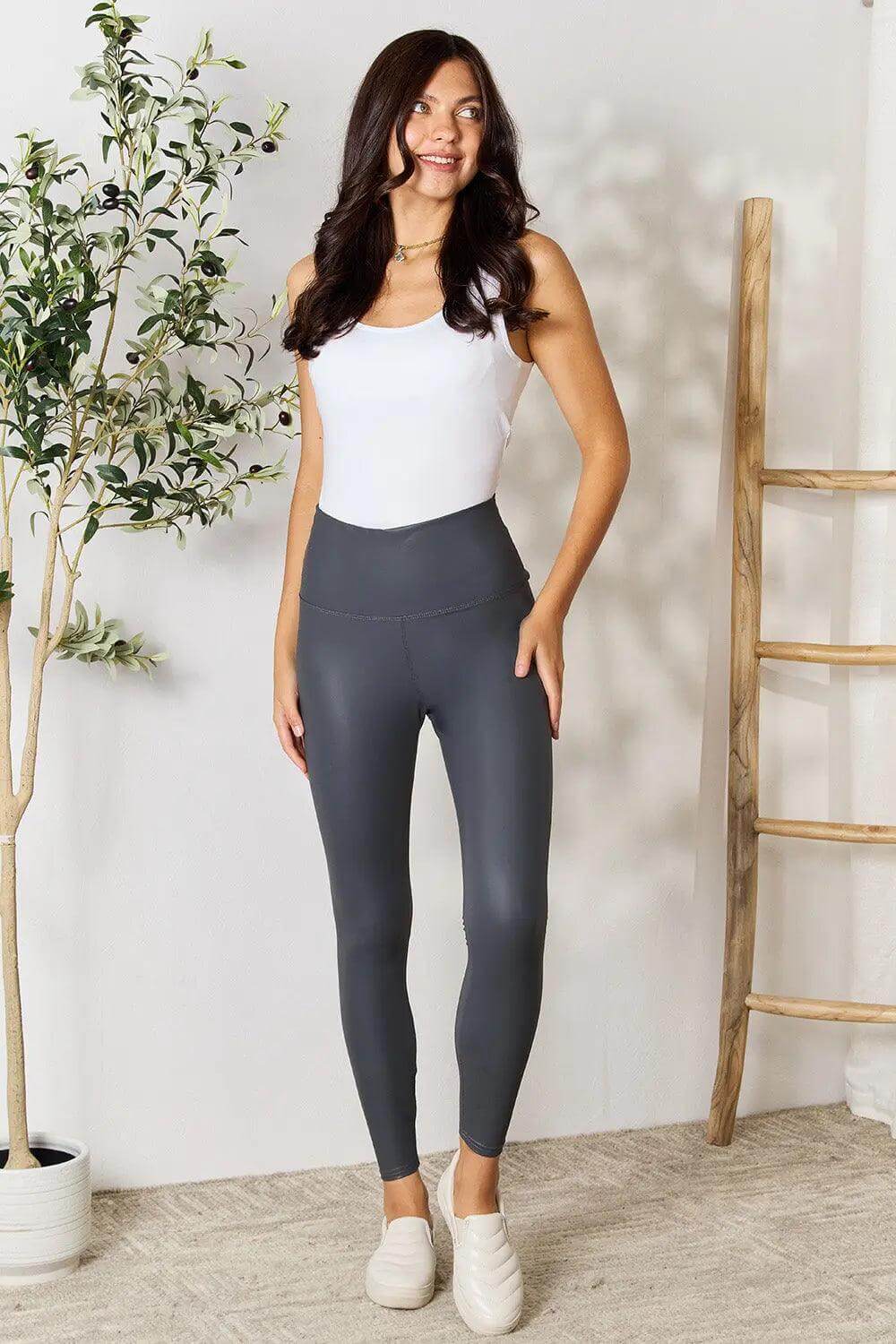 LOVEIT Full Size Wide Waistband High Waist Leggings - M. Burks Pretty Boutique LLC.shop